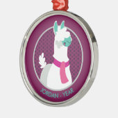 Tommy the Llama Metalen Ornament (Links)