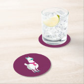 Tommy the Llama Ronde Kartonnen Onderzetter (Insitu)