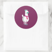 Tommy the Llama Ronde Sticker (Tas)