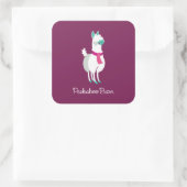 Tommy the Llama Vierkante Sticker (Tas)