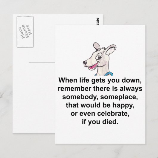 Tommy The Terrible Kangaroo 1 Briefkaart (Voorkant / Achterkant)