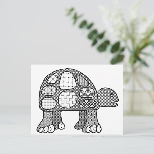 Tommy The Turtle Briefkaart (Staand voorkant)