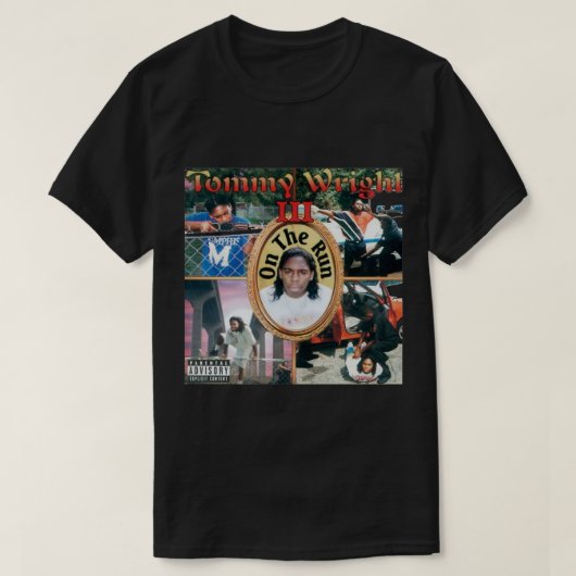 Tommy Wright III uit de jaren 90 Memphis Hip Hop L T-shirt (Design voorkant)