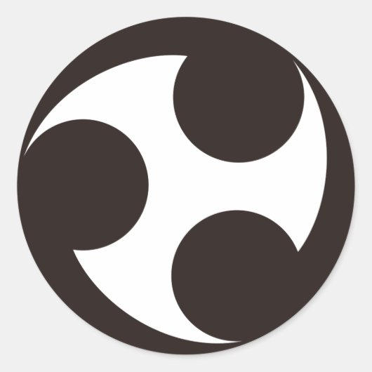 TOMOE(巴) RONDE STICKER (Voorkant)