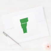 Tomont home silhouette state map vierkante sticker (Envelop)