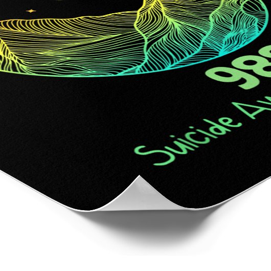 Tomorrow Needs You 988 Suicide Prevention Awarenes Poster (Hoek)