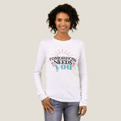 Tomorrow Needs You Mental Health Hope Inspiration Tri-Blend Shirt (Voorkant)