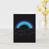 Tomorrow Needs You Mental Health Message Suicide A Kaart (Gele Bloem)