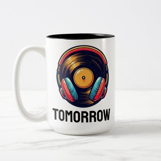 tomorrow tweekleurige koffiemok (Links)