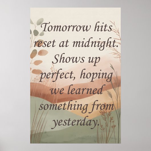 Tomorrows Poster (Voorkant)