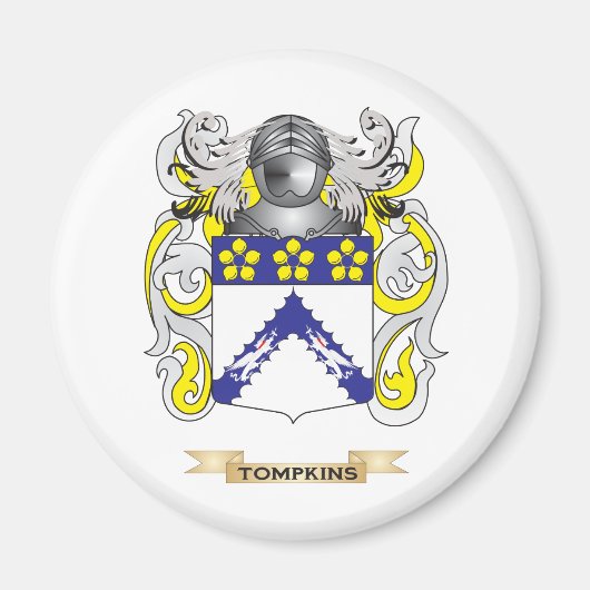 Tompkins Family Crest (wapen) Magneet (Voorkant)
