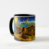 Tom's Morning Coffee Gepersonaliseerde Mok (Voorkant links)
