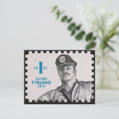  Toms postzegel in Finland Briefkaart (Staand voorkant)