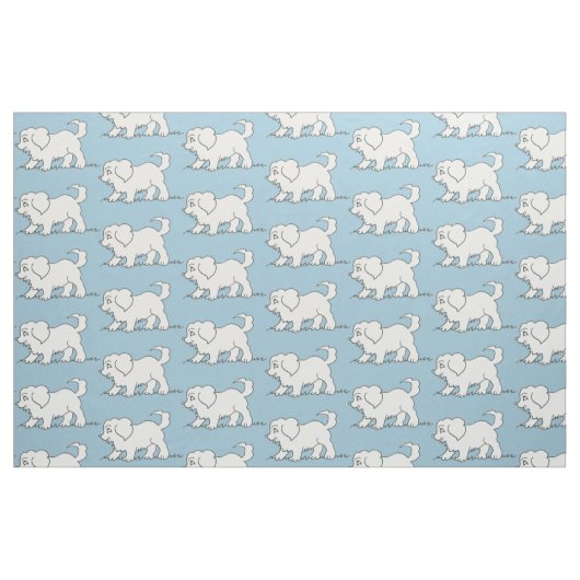 Toms puppy Fabric Stof (Fat Quarter)