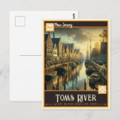 Toms River, New Jersey | Antiek Briefkaart (Voorkant / Achterkant)