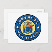 Toms River New Jersey Briefkaart (Voorkant / Achterkant)
