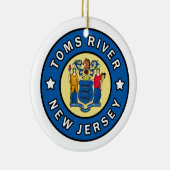 Toms River New Jersey Keramisch Ornament (Rechts)