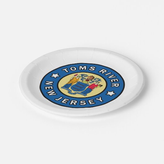 Toms River New Jersey Papieren Bordje (Gekanteld)