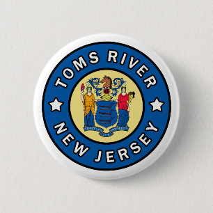 Toms River New Jersey Ronde Button 5,7 Cm