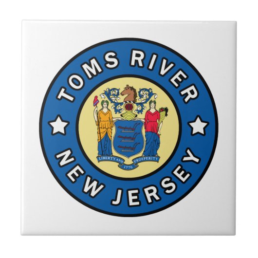 Toms River New Jersey Tegeltje (Voorkant)