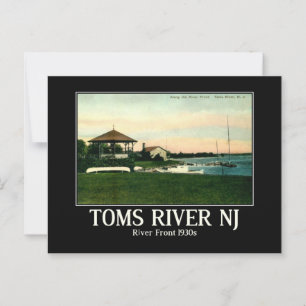 Toms River NJ River Front jaren 1930 geïnspireerd Briefkaart