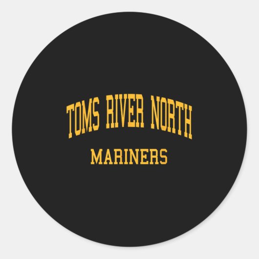 Toms River North High School heeft de Toms River N Ronde Sticker (Voorkant)