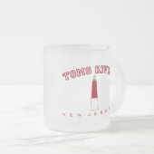 Toms - vuurtoren van Barnegat Matglas Koffiemok (Voorkant rechts)