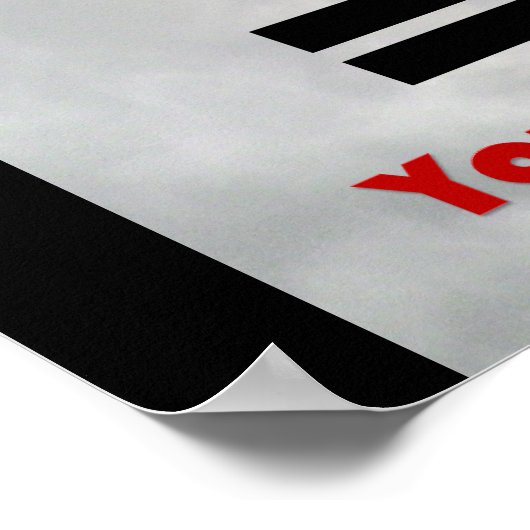 Toms waarschuwingsbord Poster piepen (Hoek)