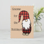 Tomte Gnome Holiday Kaarten (Staand voorkant)