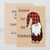 Tomte Gnome Holiday Kaarten (Voorkant / Achterkant)