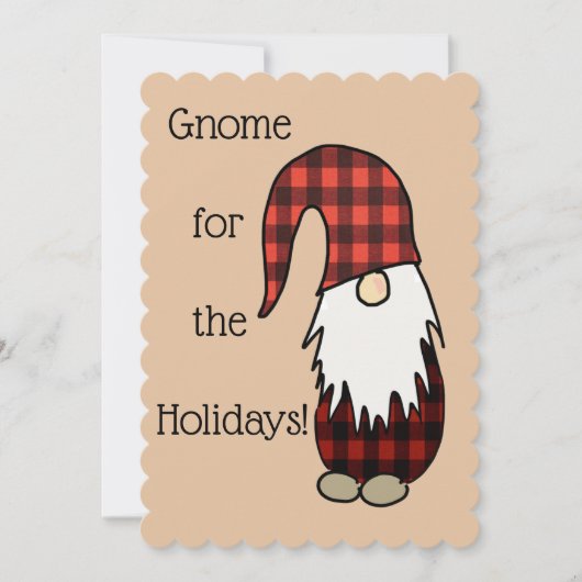 Tomte Gnome Holiday Kaarten (Voorkant)