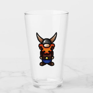 Tomte met Red Beard Viking Glass Glas