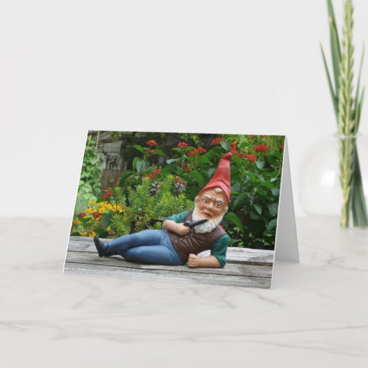 Tomte Nisse, aka de Kerstman Feestdagen Kaart (Voorkant)