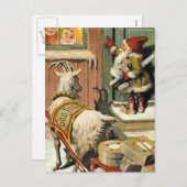 Tomte Nisse, aka de Kerstman Feestdagenkaart (Voorkant / Achterkant)