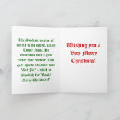 Tomte Nisse, ook bekend als Santa Clause Feestdagen Kaart (Binnen)