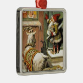 Tomte Nisse, ook bekend als Santa Clause Metalen Ornament (Rechts)