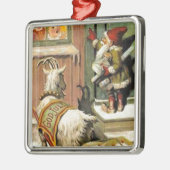 Tomte Nisse, ook bekend als Santa Clause Metalen Ornament (Links)