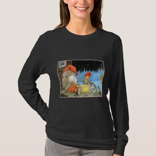 Tomte Nisse, ook bekend als Santa Clause T-shirt (Voorkant)