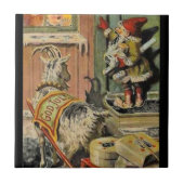 Tomte Nisse, ook bekend als Santa Clause Tegeltje (Voorkant)