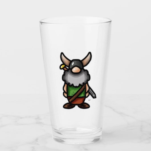Tomte Viking Olf Glass Glas (Voorkant)