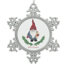 Tomten Christmas Sneeuwvlok Ornament