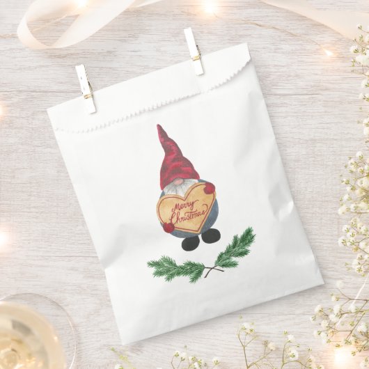 Tomten Favor Tassen Bedankzakje (Geknipt)