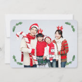 Tomten-kerstfotokaart Feestdagenkaart (Achterkant)