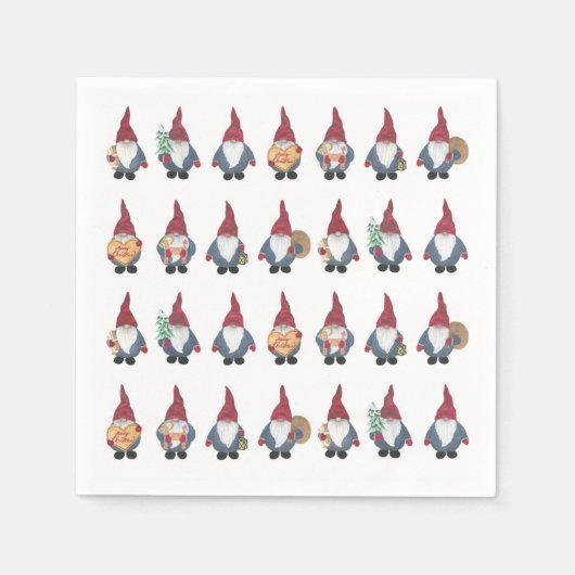Tomten papieren servet (Voorkant)