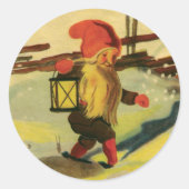 Tomten ronde stickers (Voorkant)