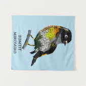 Tomtit Miromiro Wandkleed (Voorkant (horizontaal))