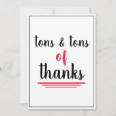 Ton Bedankt werknemer appreciation Red Black (Voorkant)