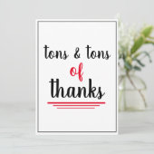 Ton Bedankt werknemer appreciation Red Black (Staand voorkant)