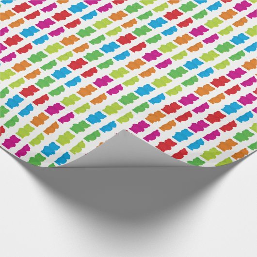 Ton Beren van gummy Cadeaupapier (Hoek)