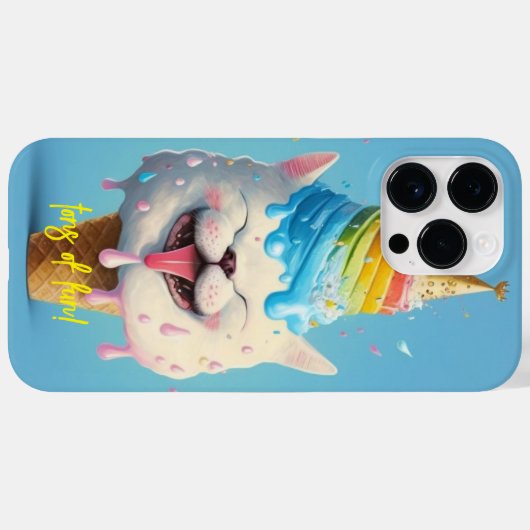 Ton Fun Ice Cream Cat Birthday Gift Case-Mate iPhone Case (Achterkant (horizontaal))